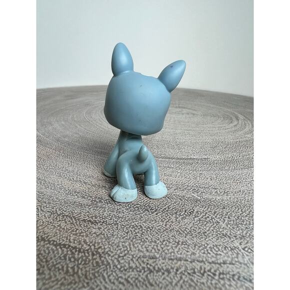 Littlest Pet Shop #857 Gray White Boston Terrier Green Moon Eyes 2004 - Picture 4 of 5